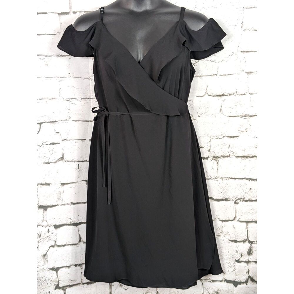 CITY CHIC Lulu Wrap Dress Date Night Party Cocktails Vamp Coquette M/18 NWT